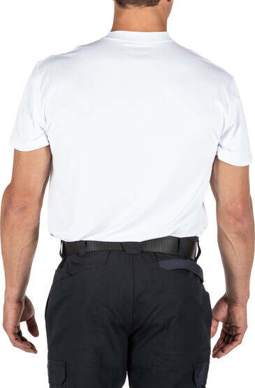 5.11 Tactical Performance Utili-T Short Sleeve Shirt in white with fitted style